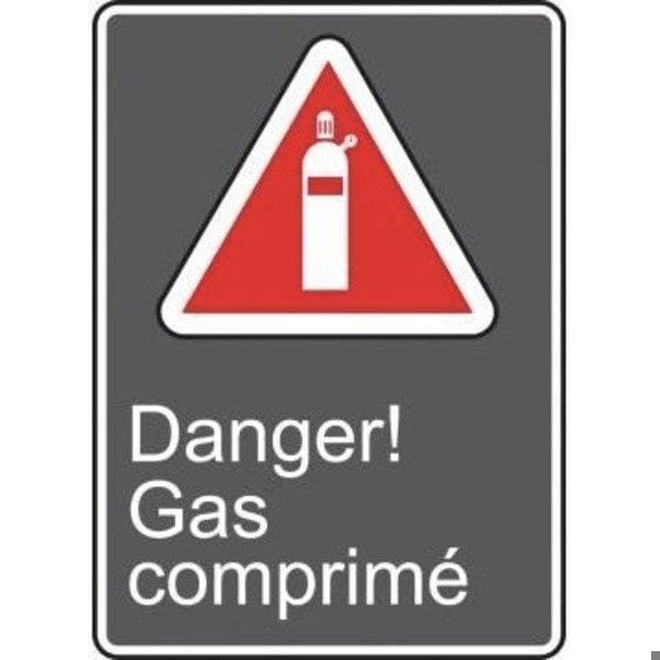 Accuform CSA SAFETY SIGN DANGER GAS MCSA115VS MCSA115VS - main